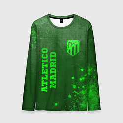 Лонгслив мужской Atletico Madrid - green gradient вертикально, цвет: 3D-принт