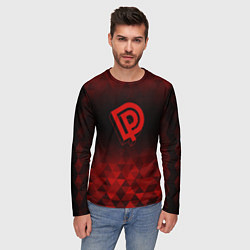 Лонгслив мужской Deep Purple red poly, цвет: 3D-принт — фото 2