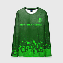 Мужской лонгслив Hunter x Hunter - green gradient посередине