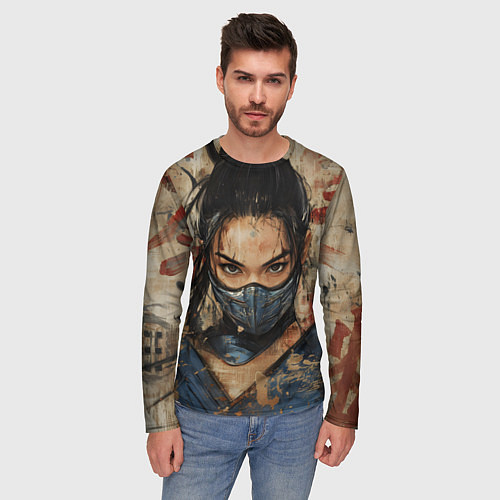 Мужской лонгслив Китана в китайском стиле / 3D-принт – фото 3