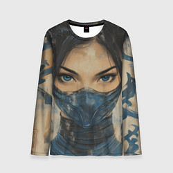 Лонгслив мужской Портрет Китаны - Мортал комбат, цвет: 3D-принт