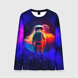 Лонгслив мужской Огненный путь космонавта, цвет: 3D-принт