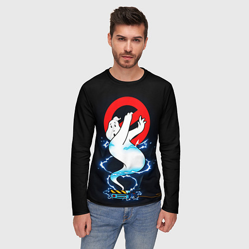 Мужской лонгслив Охотники за привидениями / 3D-принт – фото 3