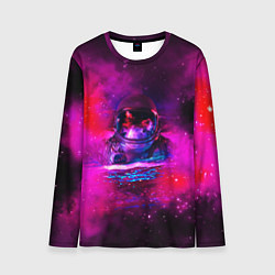 Лонгслив мужской Космонавт в космическом море, цвет: 3D-принт