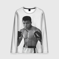 Лонгслив мужской Молодой Мухаммед Али, цвет: 3D-принт