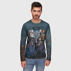 Лонгслив мужской Ведьмак герои, цвет: 3D-принт — фото 2