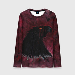 Лонгслив мужской Орёл с шрамом на фоне кровавого неба, цвет: 3D-принт