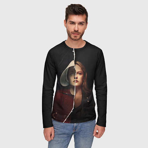 Мужской лонгслив Джун Осборн - Рассказ служанки / 3D-принт – фото 3