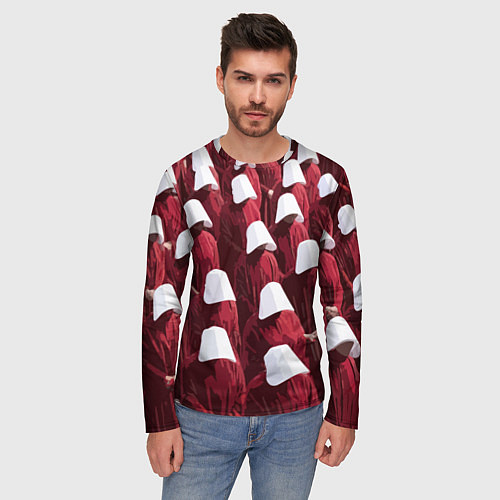 Мужской лонгслив Рассказ служанки паттерн / 3D-принт – фото 3