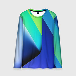 Мужской лонгслив Color blue green