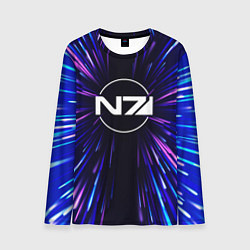 Лонгслив мужской Mass Effect neon energy, цвет: 3D-принт