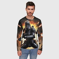 Лонгслив мужской Клоны звездные войны, цвет: 3D-принт — фото 2