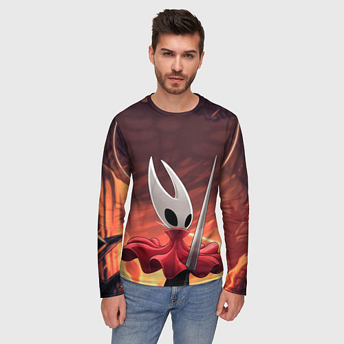 Мужской лонгслив Полый рыцарь Hollow knight silksong / 3D-принт – фото 3