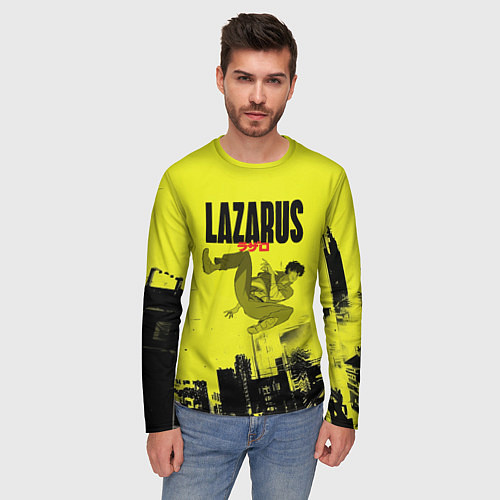 Мужской лонгслив Лазарь: Паркур / 3D-принт – фото 3
