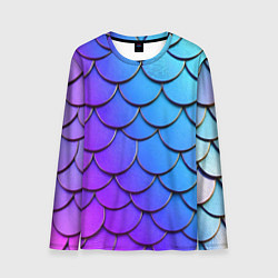 Лонгслив мужской Градиент на чешуе, цвет: 3D-принт