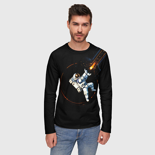Мужской лонгслив Маг в открытом космосе / 3D-принт – фото 3