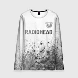 Лонгслив мужской Radiohead - white gradient посередине, цвет: 3D-принт