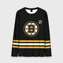 Лонгслив мужской Бостон Брюинз хоккей, цвет: 3D-принт