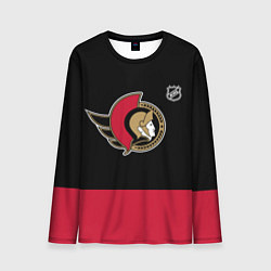 Лонгслив мужской Оттава Сенаторз хоккей, цвет: 3D-принт