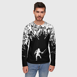 Лонгслив мужской И один в поле воин, цвет: 3D-принт — фото 2