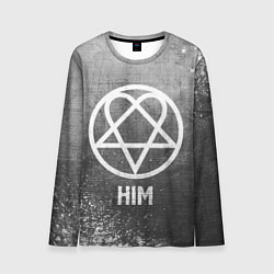 Мужской лонгслив HIM - grey gradient