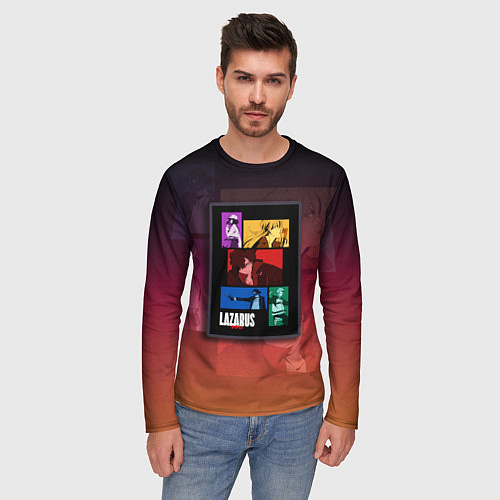 Мужской лонгслив Lazarus Art / 3D-принт – фото 3
