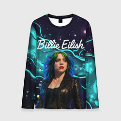 Лонгслив мужской Певица Билли Айлиш, цвет: 3D-принт