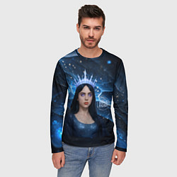 Лонгслив мужской Билли Айлиш в стиле снежной королевы, цвет: 3D-принт — фото 2