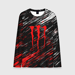 Мужской лонгслив Monster energy полосы красок