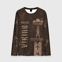 Лонгслив мужской Меч викинга, цвет: 3D-принт