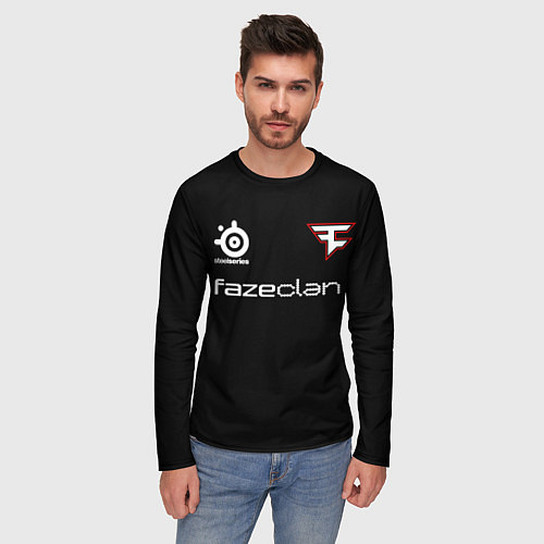 Мужской лонгслив FaZe Clan - S1mple 007 / 3D-принт – фото 3