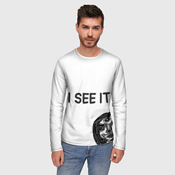 Лонгслив мужской I See it - для тех, кто давно уже всё понял, цвет: 3D-принт — фото 2