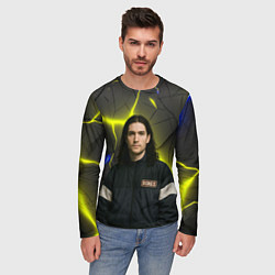 Лонгслив мужской Bones в спортивном стиле, цвет: 3D-принт — фото 2