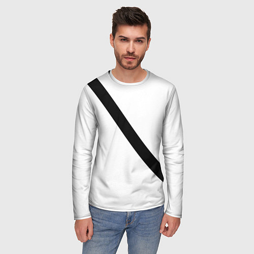 Мужской лонгслив Ремень безопасности пассажирский / 3D-принт – фото 3