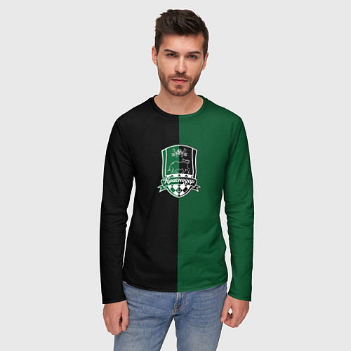 Мужской лонгслив Смолов - ФК Краснодар / 3D-принт – фото 3