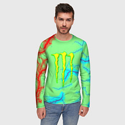 Лонгслив мужской Monster energy storm electrix, цвет: 3D-принт — фото 2