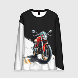 Лонгслив мужской Ducati Racer, цвет: 3D-принт