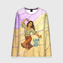 Лонгслив мужской Lana Del Rey танцует, цвет: 3D-принт