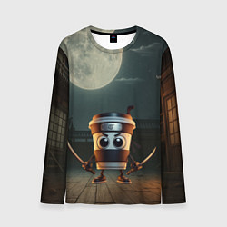 Лонгслив мужской Капучино Ассассино мем, цвет: 3D-принт