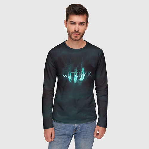 Мужской лонгслив The Witcher логотип / 3D-принт – фото 3