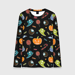 Лонгслив мужской Halloween black, цвет: 3D-принт