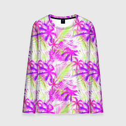 Мужской лонгслив Palm tree pink