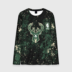 Лонгслив мужской Милуоки Бакс - баскетбол, цвет: 3D-принт