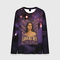 Лонгслив мужской Lana Del Rey в фиолетовых облаках, цвет: 3D-принт