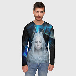 Лонгслив мужской Леди Гага стиль снежной королевы, цвет: 3D-принт — фото 2