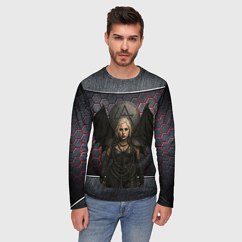 Мужской лонгслив Леди Гага в стиле вампирши / 3D-принт – фото 3