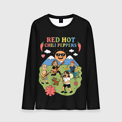 Лонгслив мужской Red Hot Chili Peppers, мультяшный стиль, цвет: 3D-принт