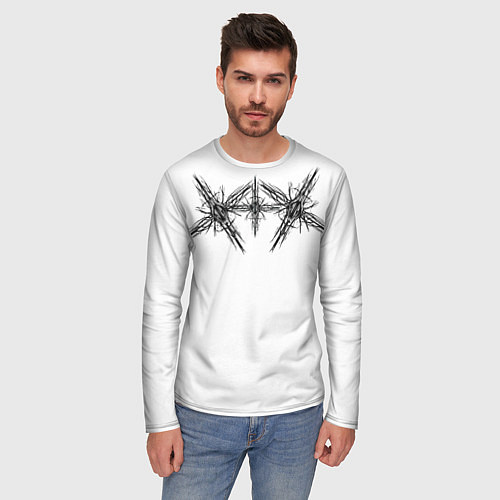 Мужской лонгслив Dark Crosses - паук / 3D-принт – фото 3
