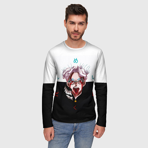 Мужской лонгслив Аниме Дандадан Окарун / 3D-принт – фото 3