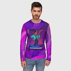 Лонгслив мужской XXXTentacion танцует в стиле 80х, цвет: 3D-принт — фото 2